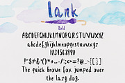 Lank Hand Lettered Font Reg/Bold/It, a Handwritten Font by Violet LeBeaux (Thumbnail 3 of 5)