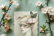 25 Lady Of Spring Digital Papers, a Person Illustration by Fusion Dream (Thumbnail 5 of 10)