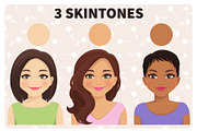 Woman avatar creator, a Person Illustration by Volha Hlinskaya (Thumbnail 2 of 6)
