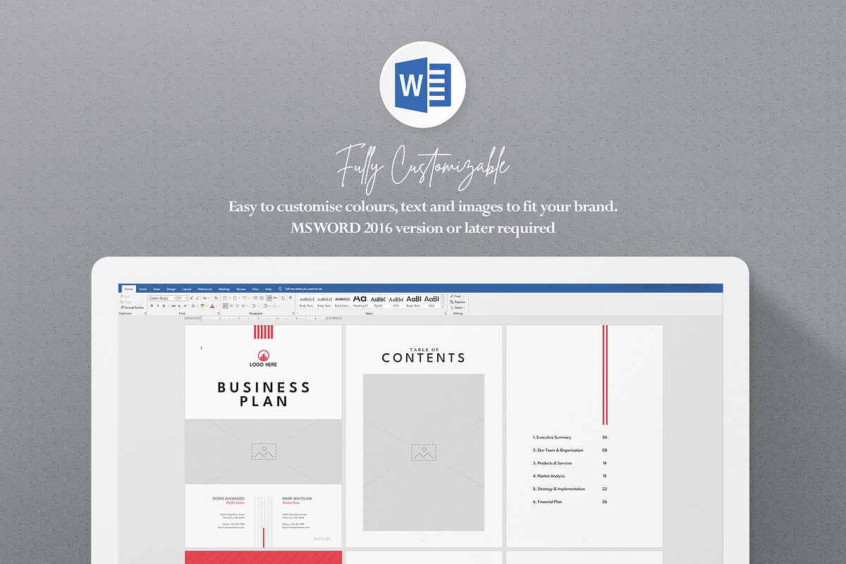 Business Plan | Docx | Canva | INDD, a Brochure Template by BrochuresFactory (Photo 7 of 7)