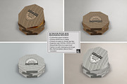 Octagon Pizza Box Packaging Mockup, a Cups & Container Mockup by INCDesign (Thumbnail 3 of 6)