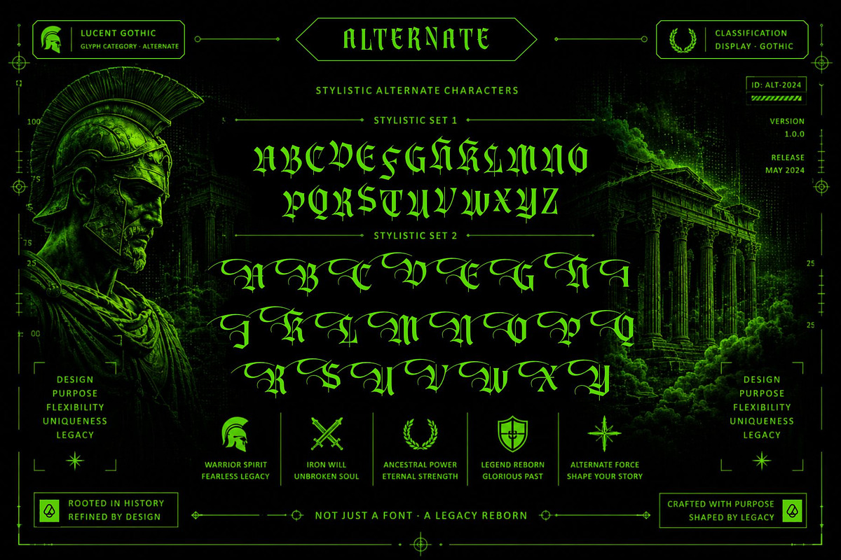 Vonire Bound Typeface, a Blackletter Font by alit design (Photo 9 of 20)