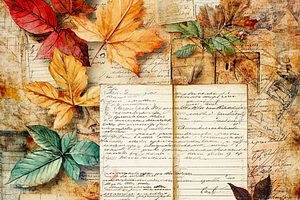 Vintage Autumnal Elements Junk