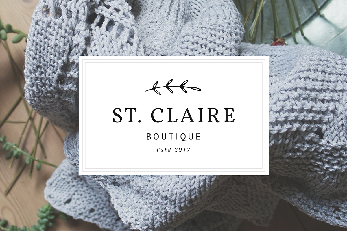 25 Delicate Feminine Logos - Vol 3, a Branding & Logo Template by Davide Bassu (Photo 2 of 6)