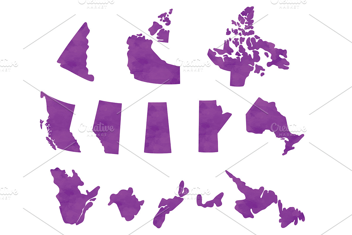 Canada Provinces Territories Clipart, an Illustration by SugarPickle Clip Art (Photo 2 of 11)