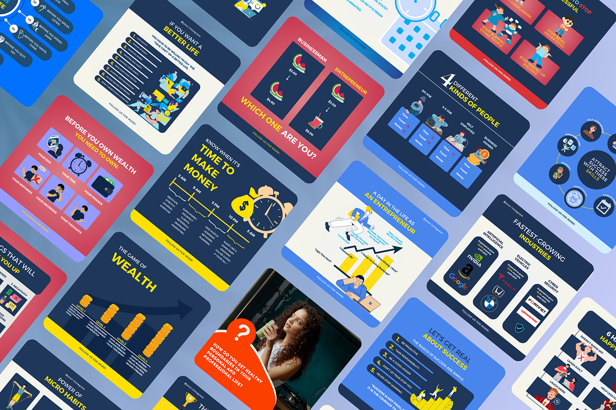 Business and Success Canva Templates, a Social Media Template by Viral Content Design (Photo 7 of 10)