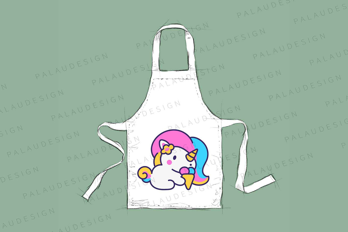 Cute Kawaii Unicorn Characters, an Animal Illustration by Palau (Photo 4 of 12)