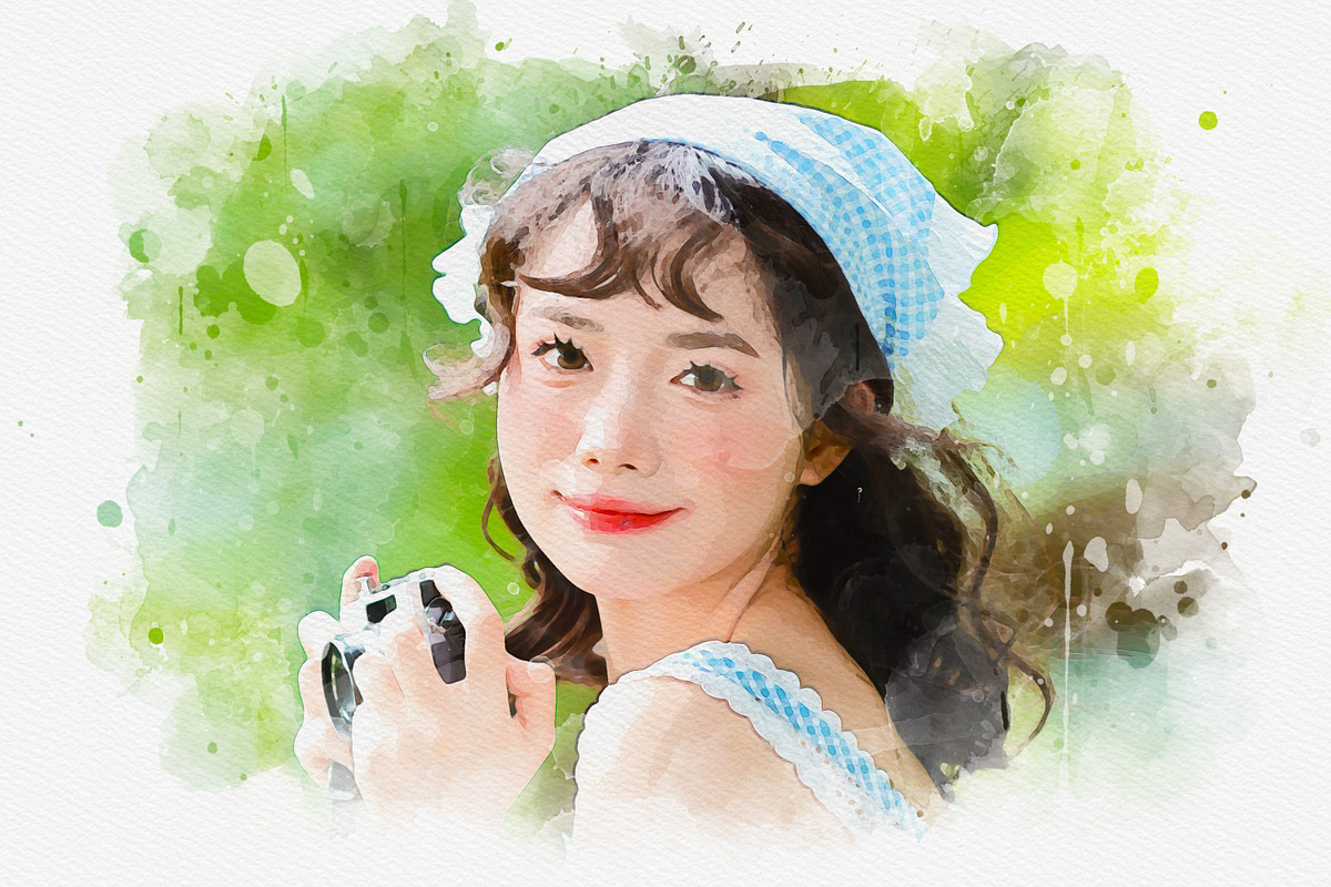 Classic Watercolor Painting Effect, an Action Add-On by liptouse (Photo 2 of 11)