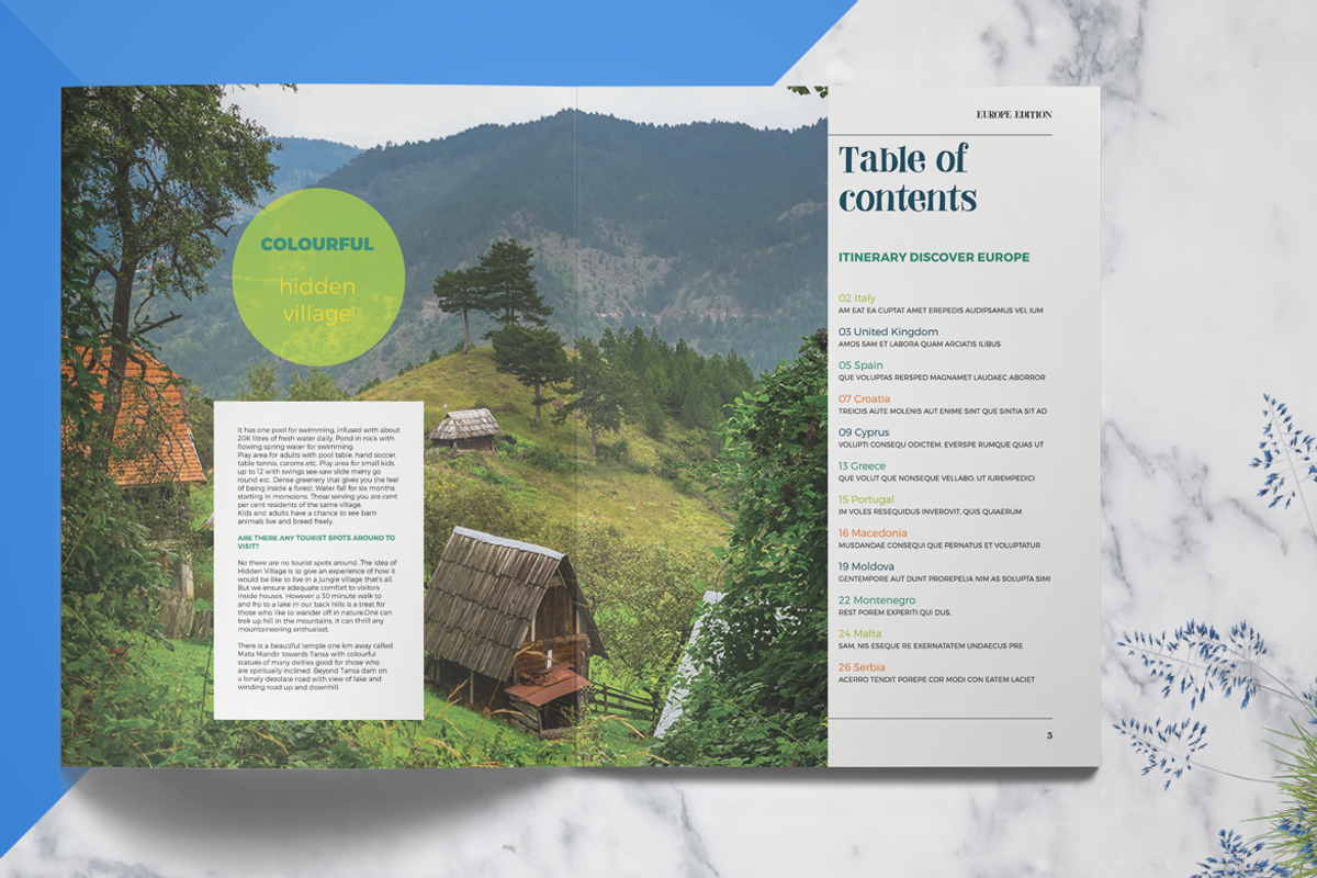Travel - Magazine Bundle 02, a Magazine Template by Boris Cupac (Photo 28 of 34)