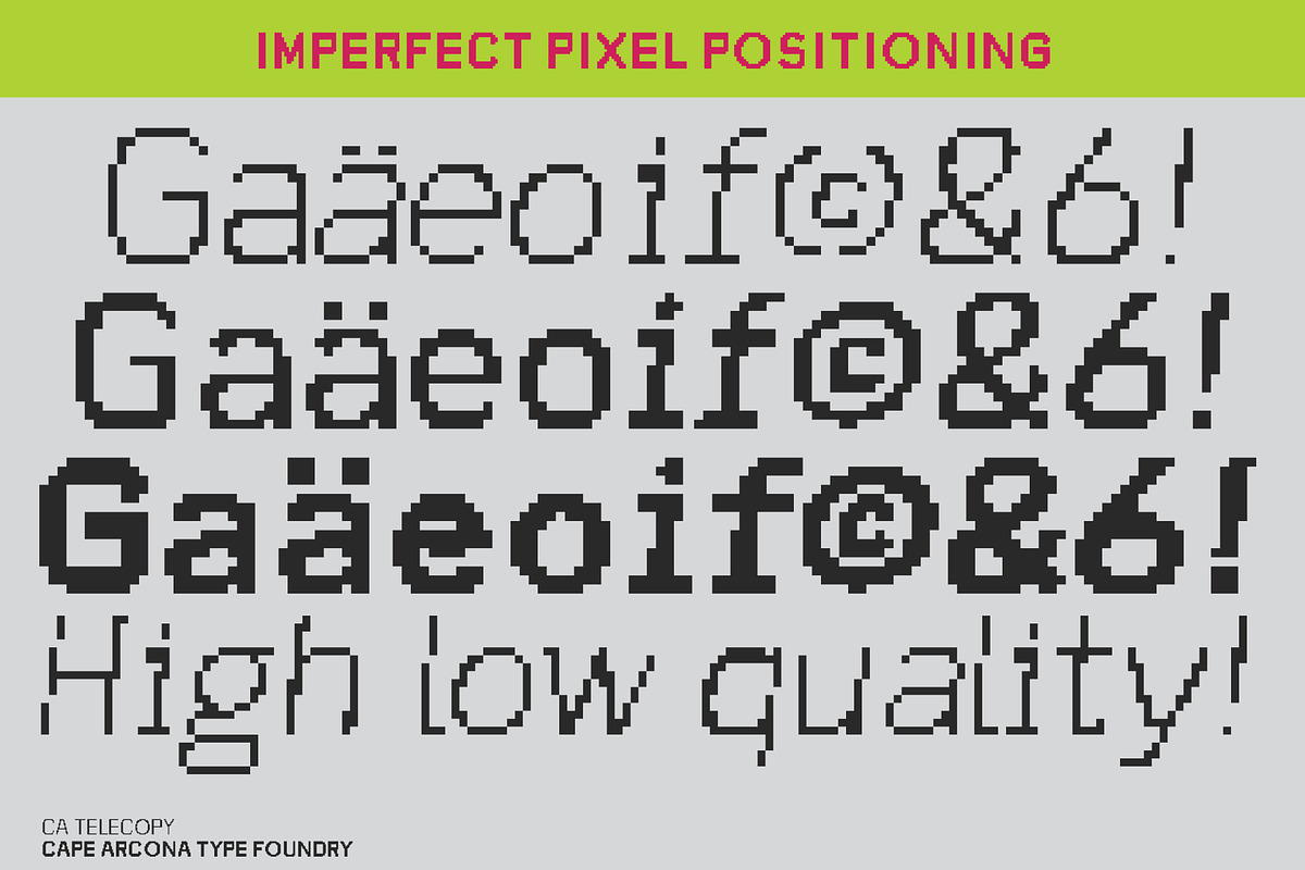 CA Telecopy C, a Sans Serif Font by Cape Arcona Type Foundry (Photo 4 of 15)