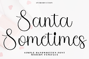 Santa Sometimes, a Handwritten Font by FreshTypeINK (Thumbnail 1 of 8)