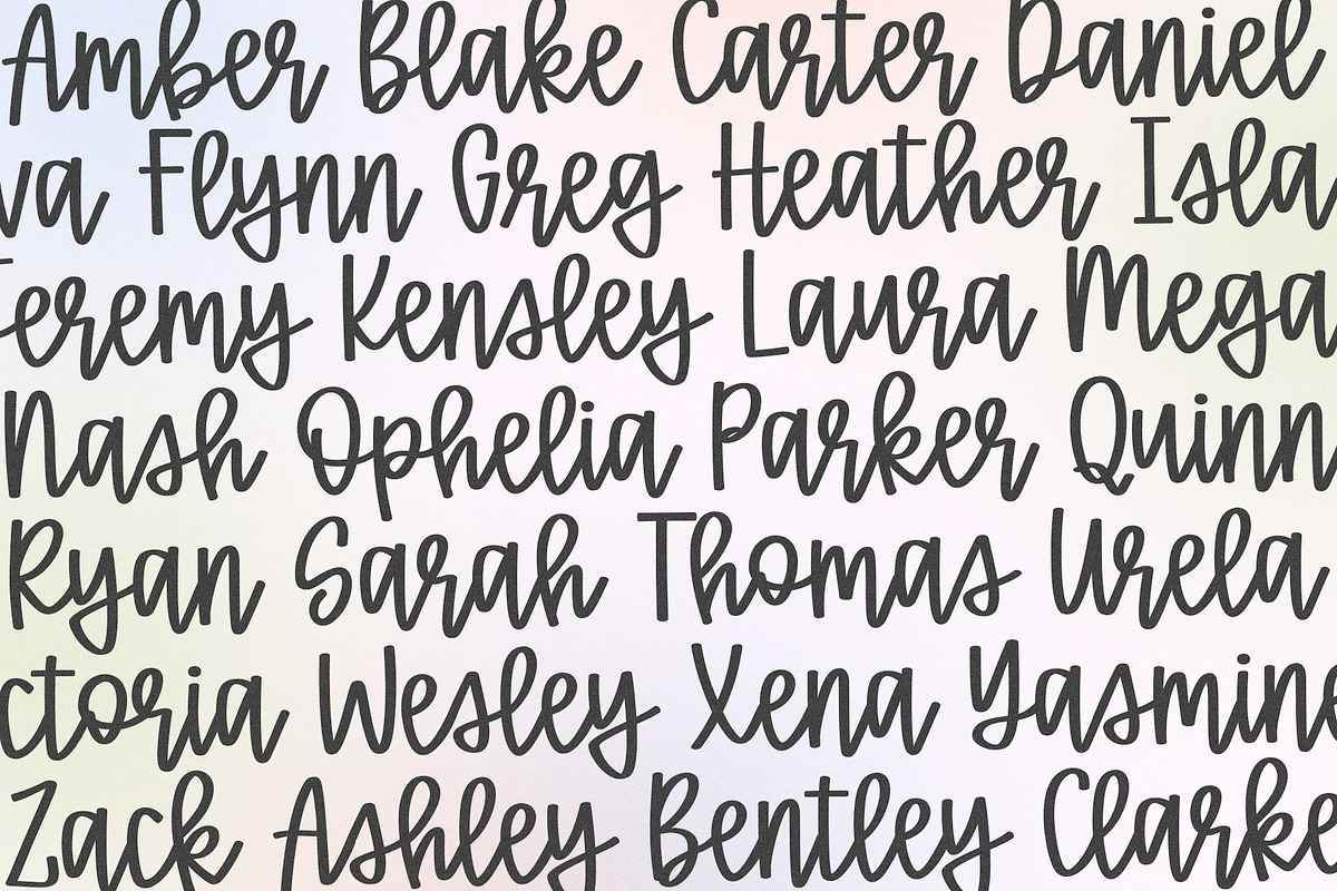 Karley Jean | Preppy Script Font, a Script Font by KA Designs (Photo 6 of 16)