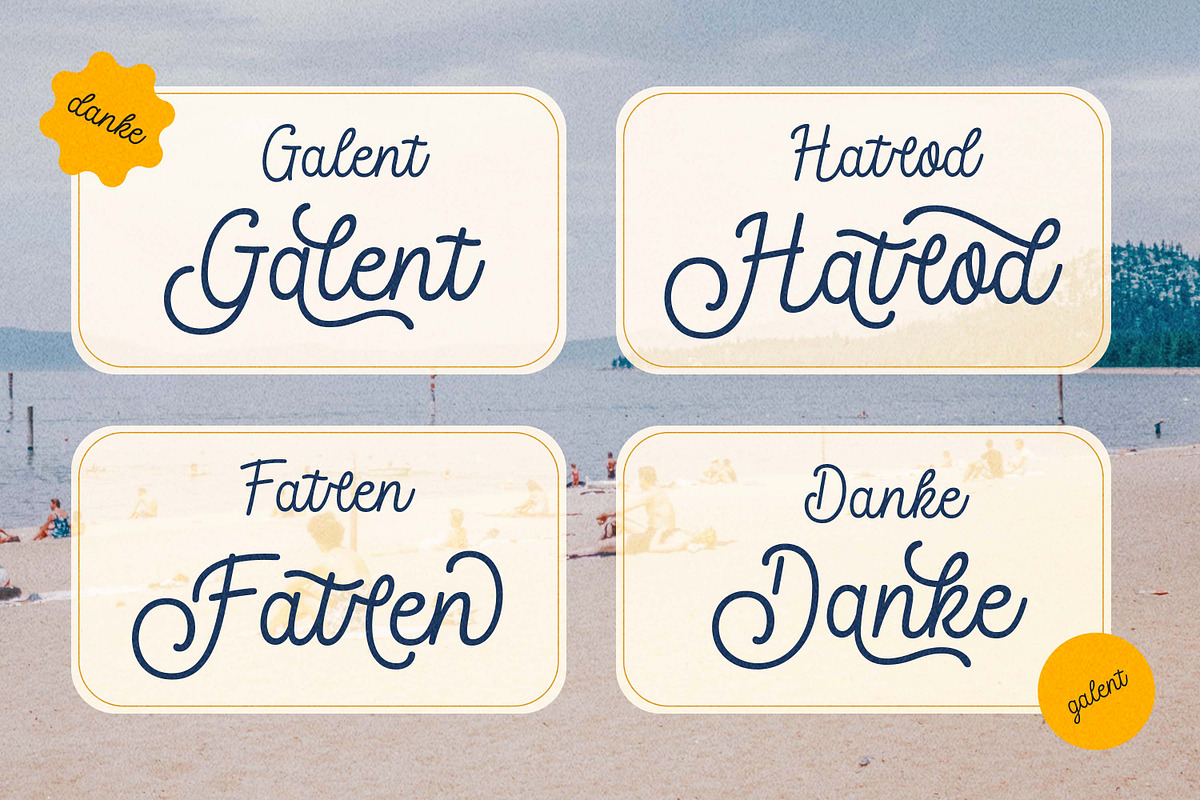 Oskadhon - Script Display Font, a Script Font by Ekahermawan (Photo 8 of 15)