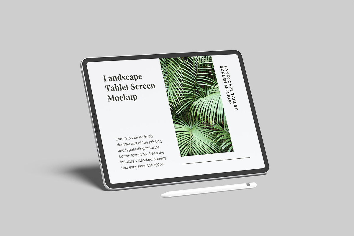 Landscape Tablet Screen Mockup, an iPad Mockup by Graphiculon (Photo 2 of 11)