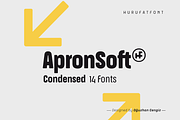 Apron Soft Condensed, a Sans Serif Font by Hurufatfont (Thumbnail 1 of 12)