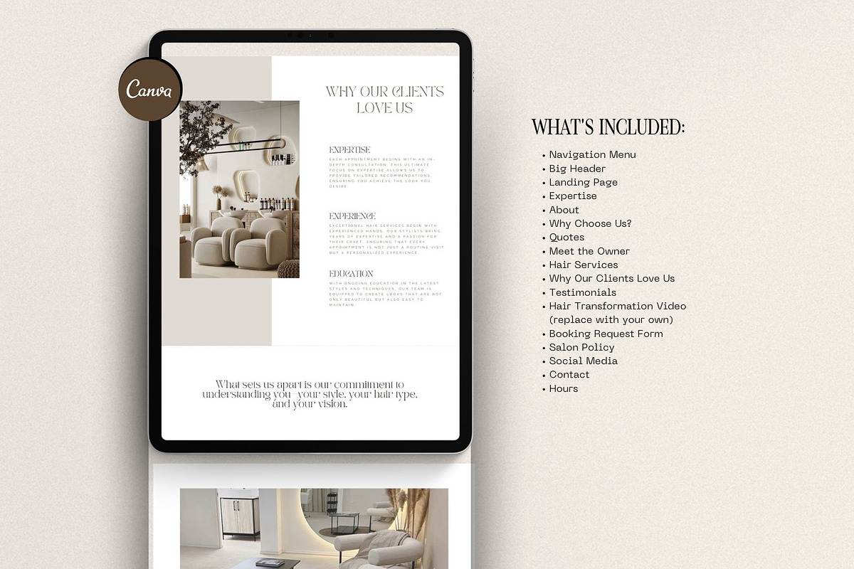 Hair Website Template for Salons and Hairstylists preview 6
