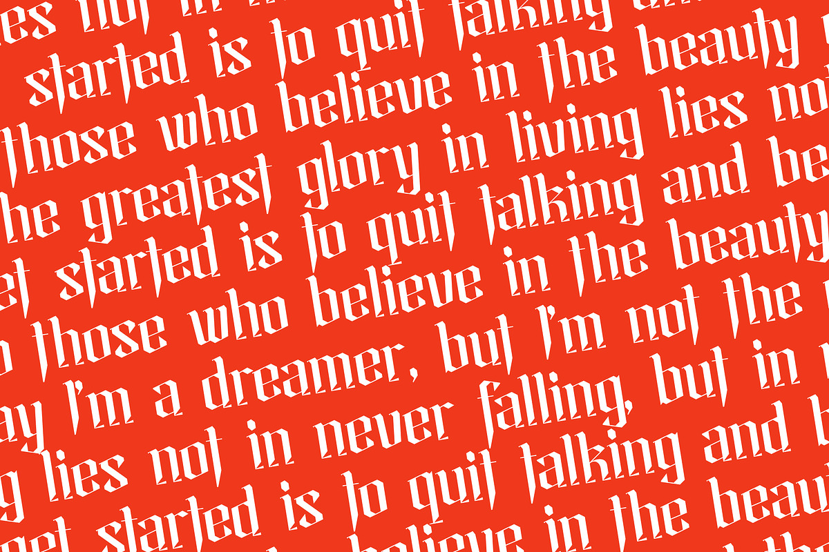 Helosa Modern Blackletter Font, a Blackletter Font by timelesstype.co (Photo 17 of 20)