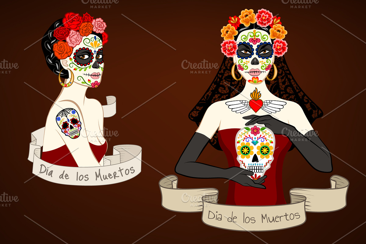 Dia de los Muertos Catrina, an Illustration by Sveta Aho (Photo 3 of 3)