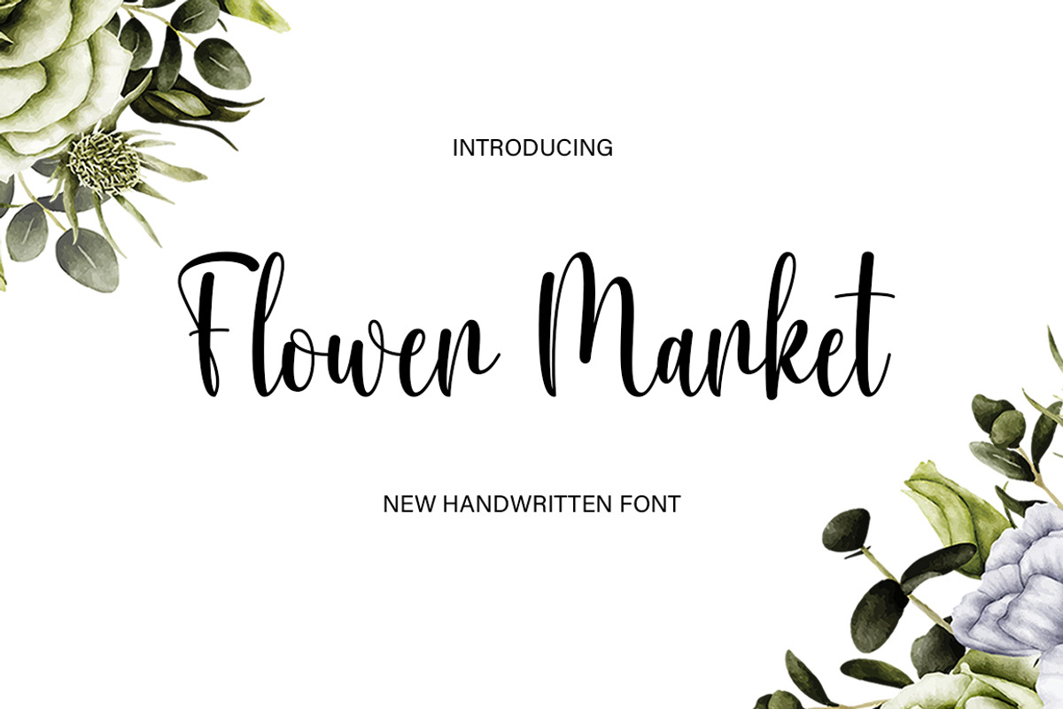 Flower Market, a Script Font by DN Creative (Photo 1 of 6)