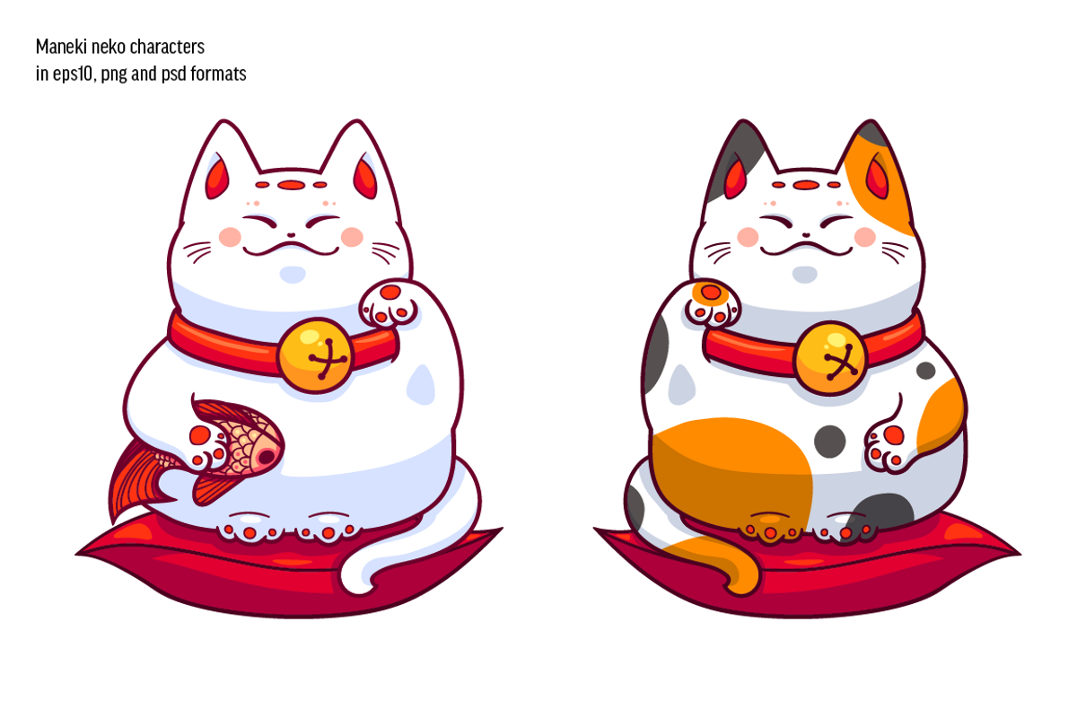Maneki neko set, an Object Graphic by zmeizza (Photo 2 of 10)