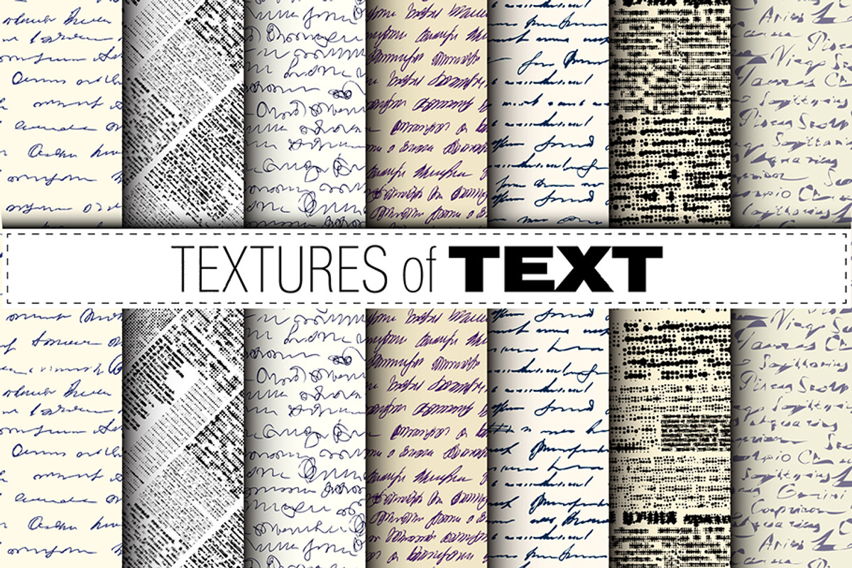 Unredable abstract text. Seamless eps
