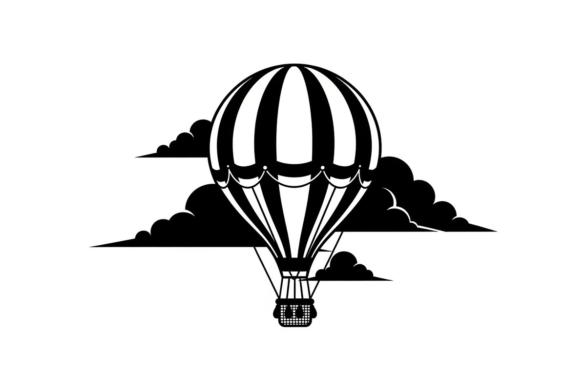 Hot Air Balloon Sky Bundle, an Illustration by yasushie (Photo 31 of 31)