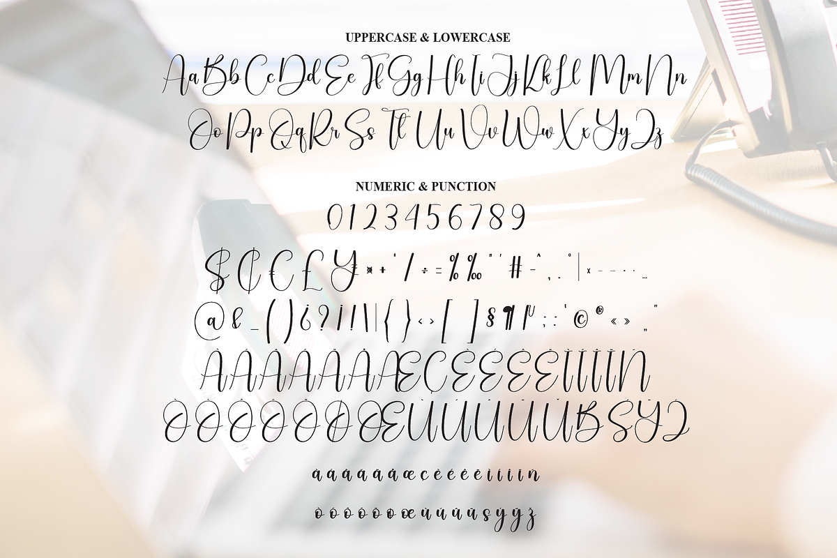 Keyboard | Script Font, a Handwritten Font by Scratchones