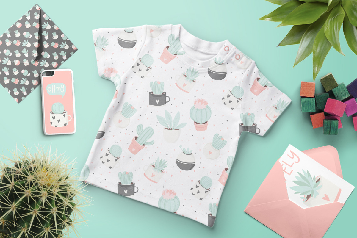 Cute cactus and lettering set♥, an Animal Illustration by Artnis (Photo 4 of 5)