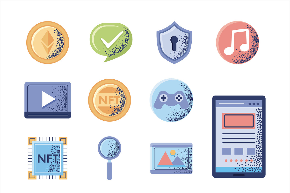 Digital NFT Illustration Set