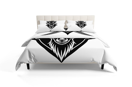 3D Bed Mockup PSD"