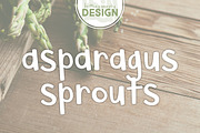 Asparagus Sprouts, a Script Font by Brittney Murphy Design (Thumbnail 1 of 3)