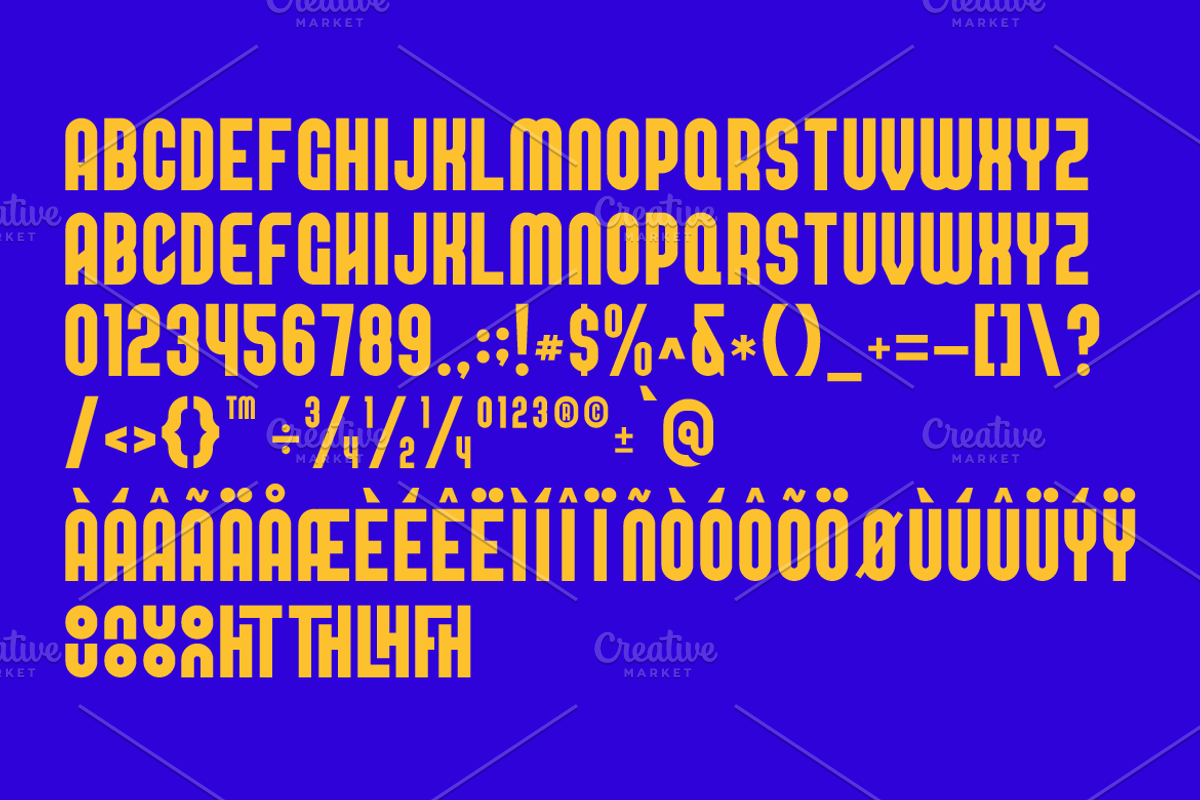 Bruon Condensed Sans Font, a Sans Serif Font by Artiveko (Photo 2 of 7)