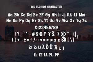 Big Florida - Modern Slab Serif Font