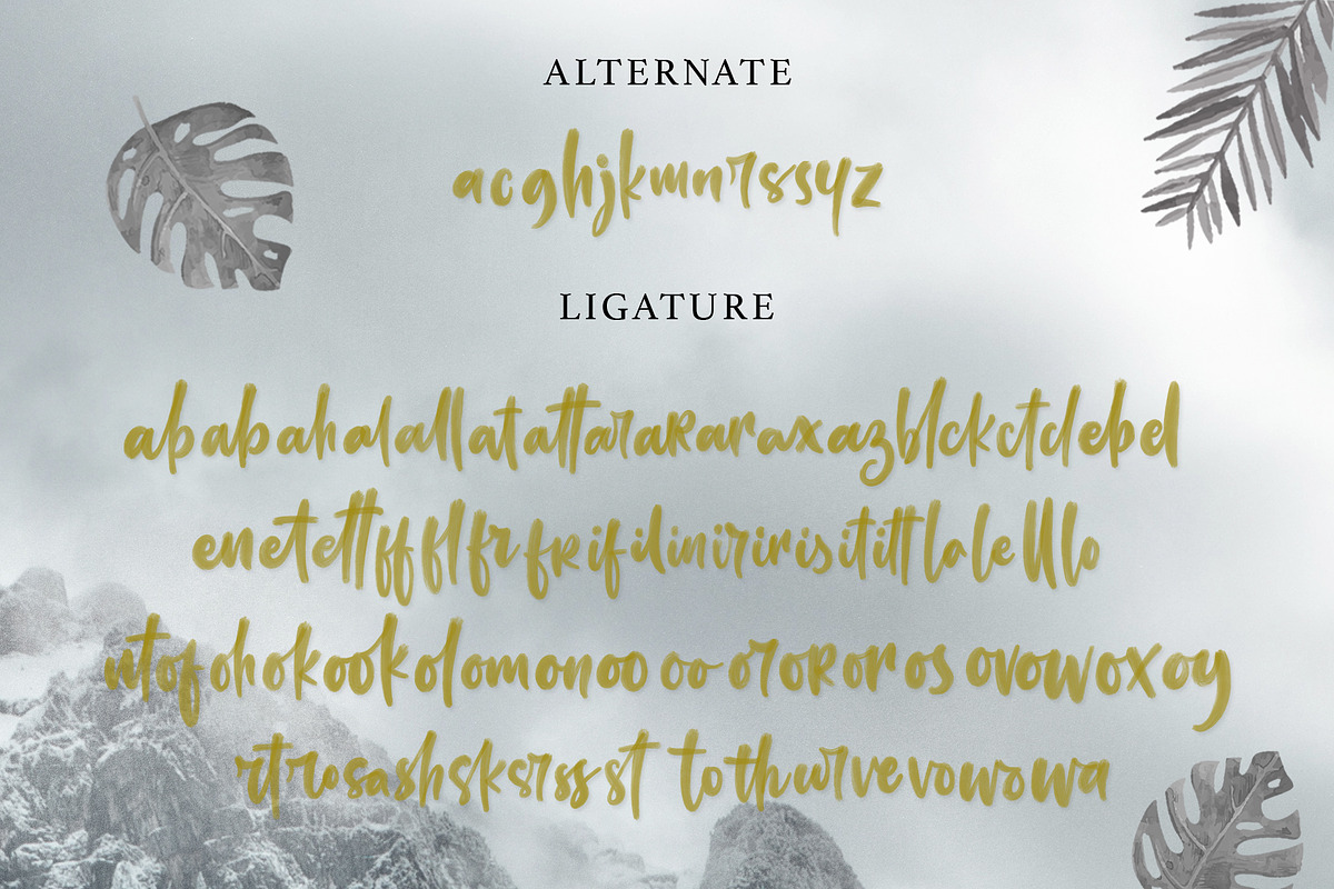 Lovattos SVG & Regular Font, a Script Font by Typenations (Photo 9 of 9)