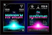 Vaporfuturism OTF Retro Wave Font, a Symbol Font by Ckybe's Corner (Thumbnail 10 of 10)