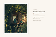 Calm Safe Place, Set of 10, a Decorative Illustration by LanternkinStudio (Thumbnail 8 of 11)