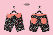 Female Cargo Short Pants Mockup, a Bottom Mockup by Designertale (Thumbnail 3 of 6)