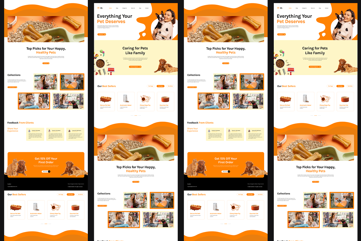 Figma Pet Shop Landing Page, a Landing Page Template by Musara (Photo 5 of 5)