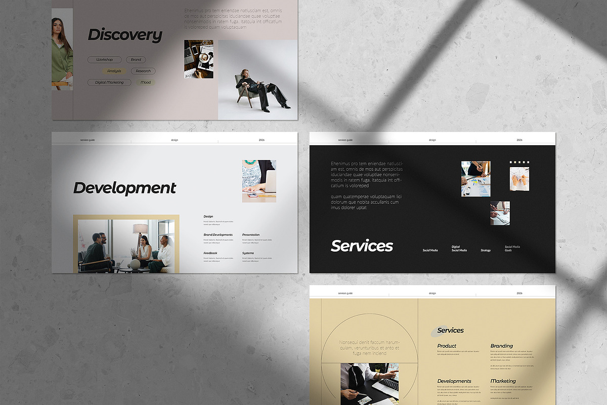 Services Guide Template, a Presentation Template by White Graphic (Photo 5 of 8)
