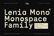 Lenia Mono | Intro 50% OFF, a Sans Serif Font by Lettertype Studio (Thumbnail 1 of 14)