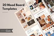 20 Mood Board Templates on Canva, a Presentation Template by DesignbySamVN (Thumbnail 1 of 7)