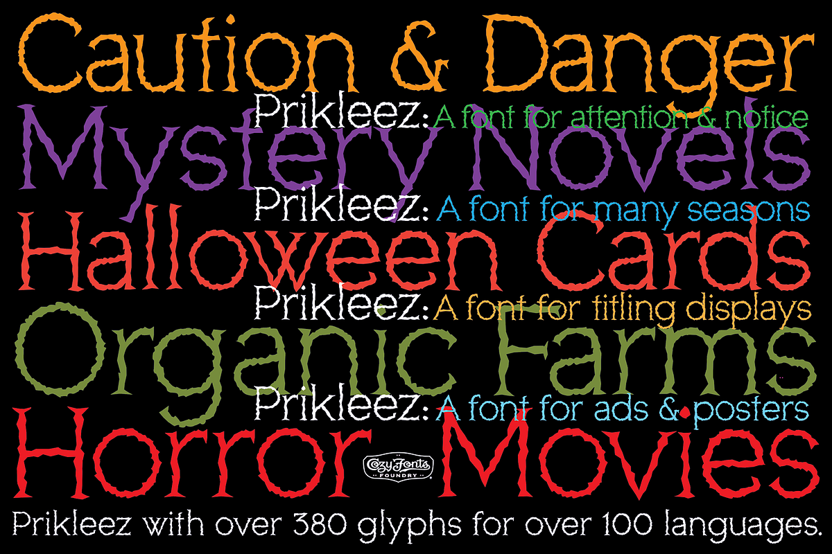 Prikleez, a Font by CozyFonts Foundry (Photo 1 of 5)