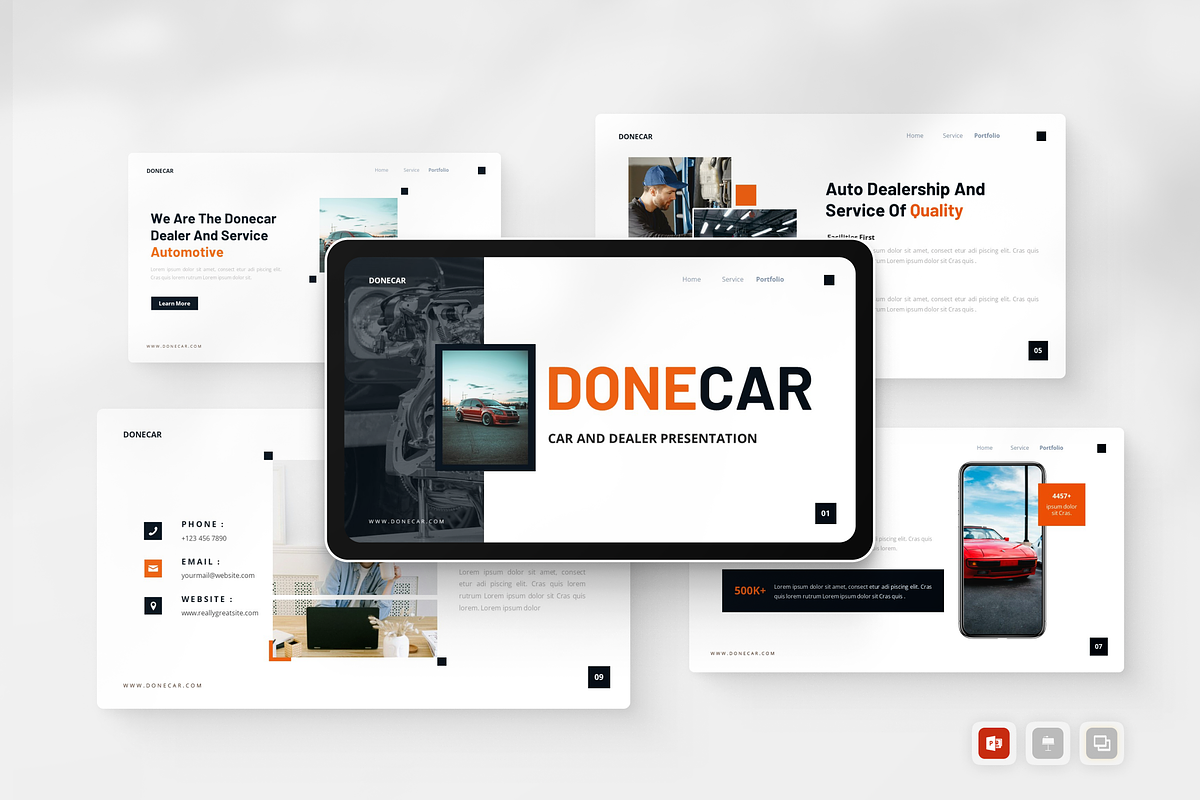Cars Dealer Presentation PowerPoint, a Presentation Template by Annora Studio (Photo 1 of 5)