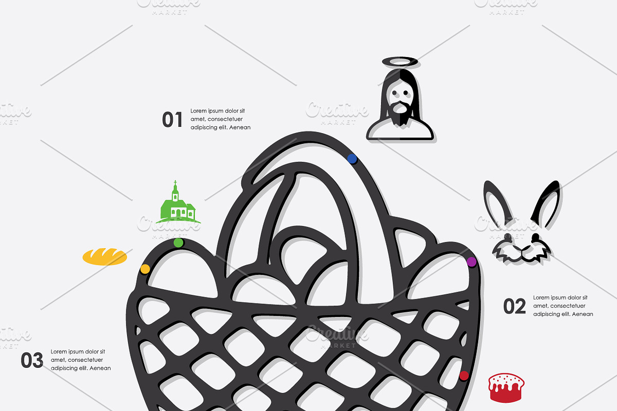 9 EASTER infographics, an Illustration by Palau