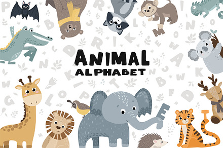 Animal alphabet and petterns