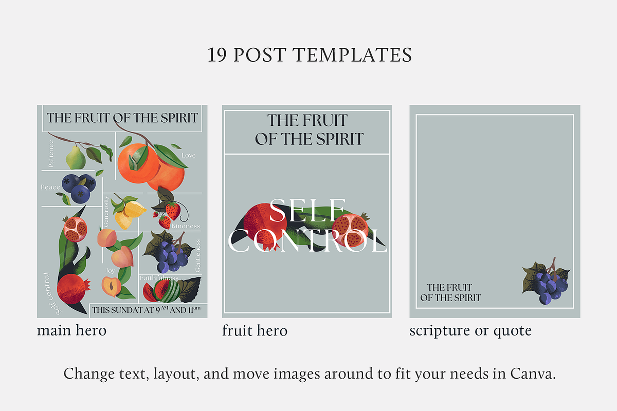 Fruit of the Spirit Canva Template, a Presentation Template by The Trough Co. (Photo 4 of 5)