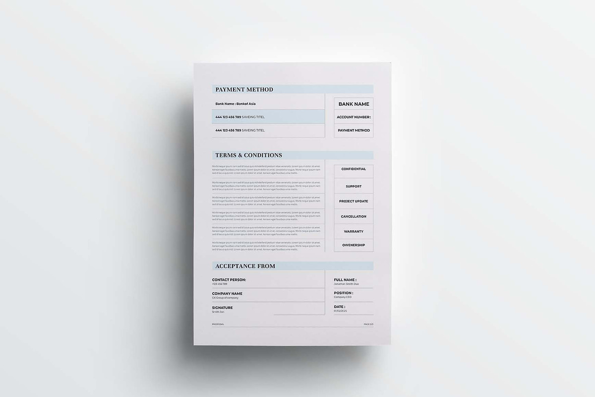 Project Proposal | Word & Indesign, a Stationery Template by design_hut (Photo 5 of 7)