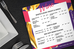 Square Restaurant Menu Template, a Flyer Template by BrandPacks