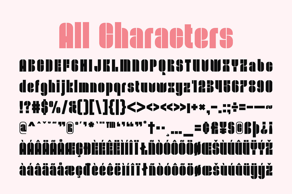 CS Wayne – Stencil Font, a Sans Serif Font by Craft Supply Co. (Photo 7 of 8)