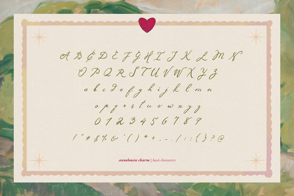 Annelouise Charm Handwritten Font, a Script Font by Perplexitics (Photo 11 of 11)